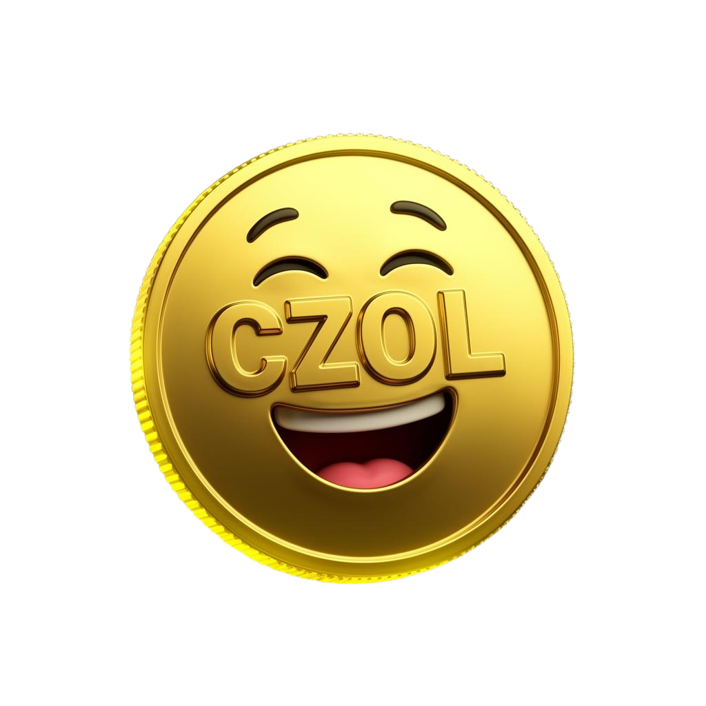CZOL laughing coin mascot